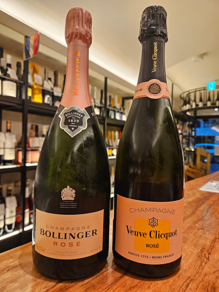 ロゼ飲み比べセット ボランジェ ロゼとヴーヴ・クリコ ロゼ、個性